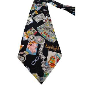 Vintage Nicole Miller | OS | 1993 novelty photography print 100% silk tie